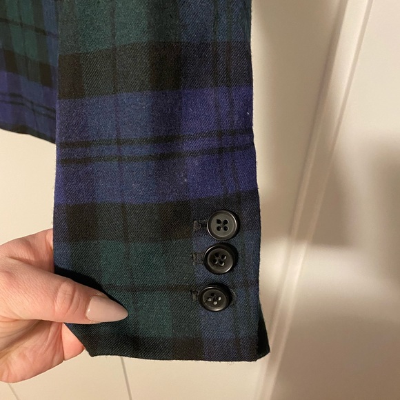 J. Crew Factory Black Watch Plaid blazer - Picture 4 of 5